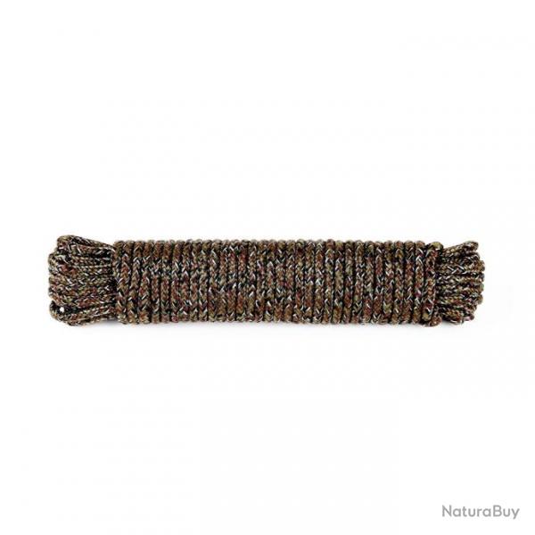Drisse corde  7 mm - longueur 15 m camo fr/ce