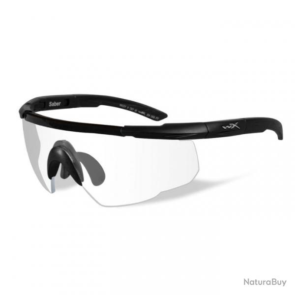 Lunettes de protection balistiques Saber Advanced noir cran incolore