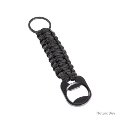 Lot De 4 Porte-clés Paracorde Tressée Avec Clip Ceinture Et Lanière Cuir - Uxcell