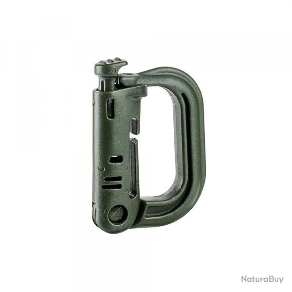 Mousqueton D-ring avec fixation pour passant M.O.L.L.E. vert olive