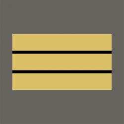 Grade militaire haute visibilité jaune Capitaine
