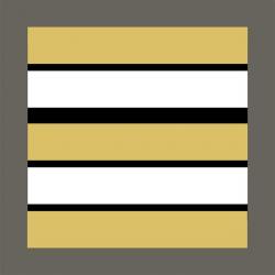 Grade militaire haute visibilité jaune Lieutenant-colonel