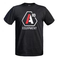 T-shirt Strong A10 noir logos blanc / rouge