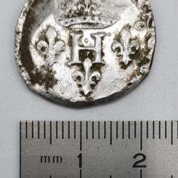 Monnaie : Henri III , Double sol parisis :1585.