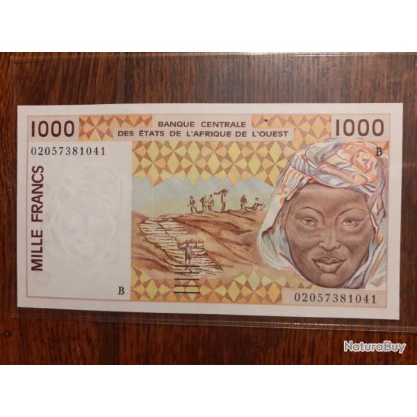 1000 francs Benin 2002  neuf