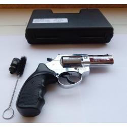 ZORAKI Revolver R2 - 3 pouces 9mm R.K .380 - Front Firing - modèle NICKEL Chromé
