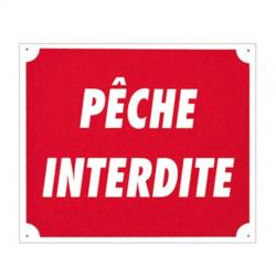 PANNEAU PECHE INTERDITE 30x25cm (promo)
