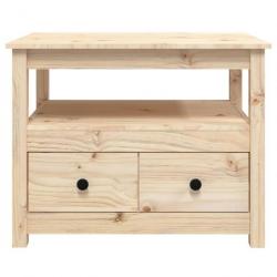 Table basse 71x49x55 cm Bois massif de pin