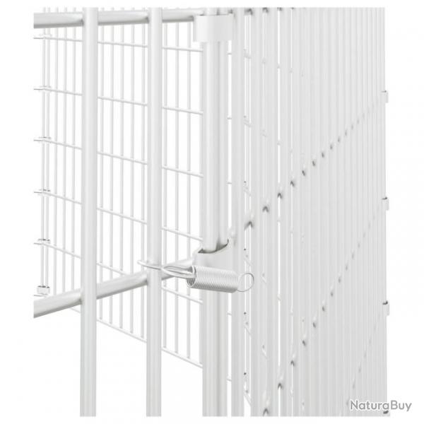 Cage  lapin 10 panneaux 54x100 cm Fer galvanis
