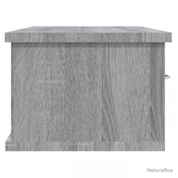 Armoire murale Sonoma gris 88x26x18,5 cm Bois d'ingnierie