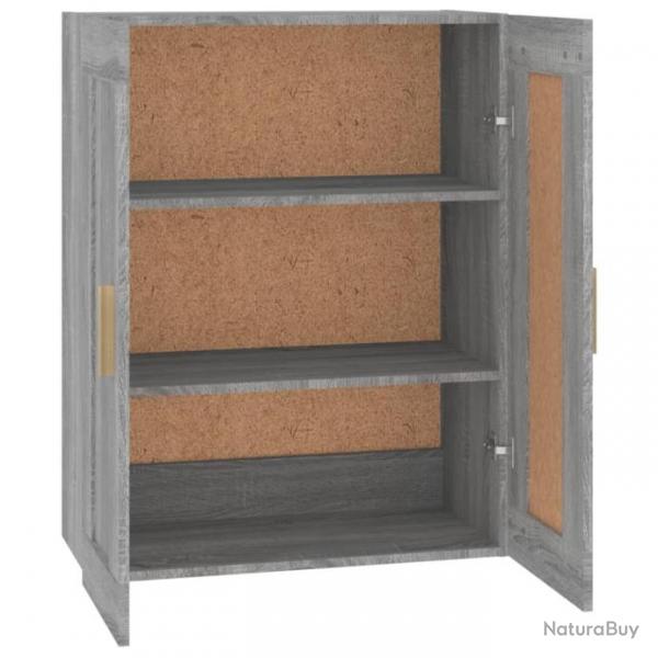 Armoire murale Sonoma gris 69,5x32,5x90 cm Bois d'ingnierie