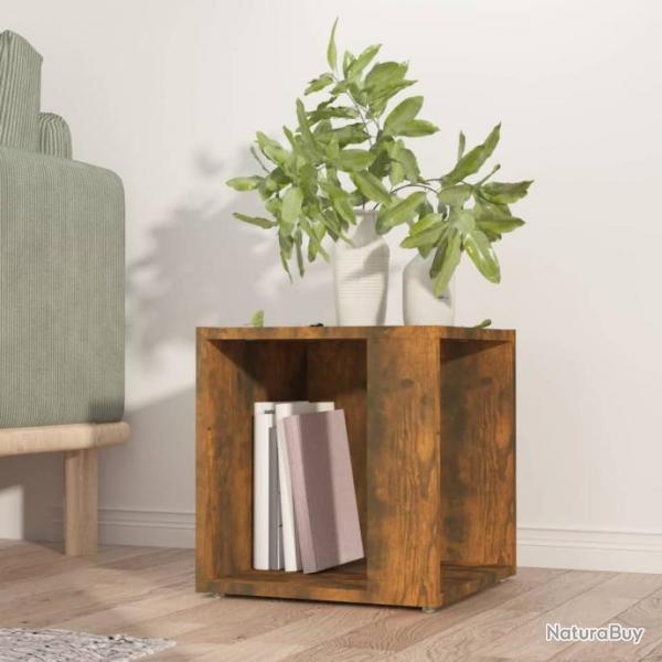 Table d'appoint Chne fum 33x33x34,5 cm Bois d'ingnierie