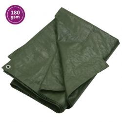 Bâche 180 g/m² 6x12 m Vert PEHD