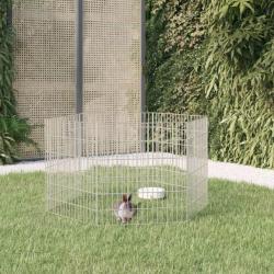 Cage à lapin 6 panneaux 54x60 cm Fer galvanisé