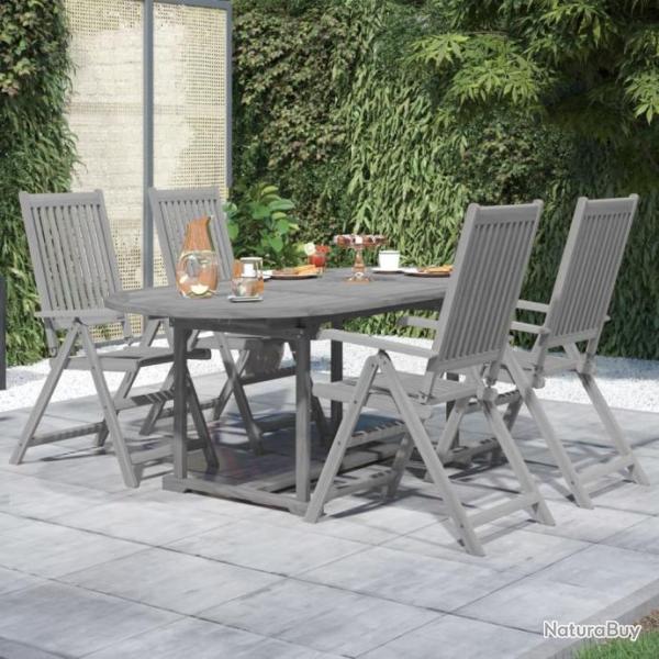 Ensemble de salle  manger de jardin 5 pcs Bois d'acacia massif