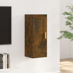 Armoire murale Chêne fumé 35x34x90 cm Bois d'ingénierie