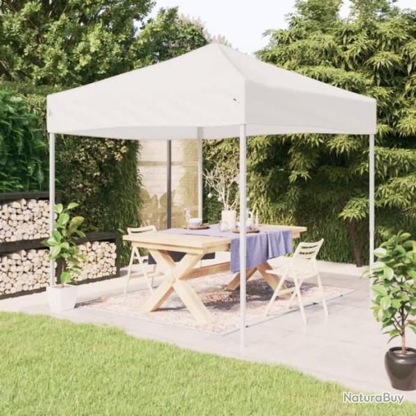 Tente de rception pliable Blanc 3x3 m