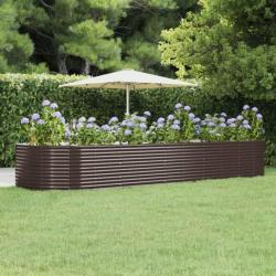 Jardinière Marron 447x140x68 cm Acier enduit de poudre