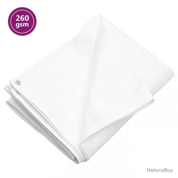 Bche 260 g/m 4x5 m Blanc PEHD