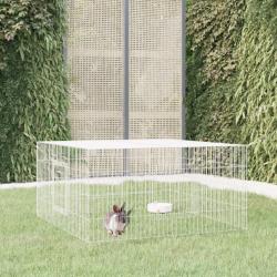 Cage à lapin 110x110x55 cm Fer galvanisé
