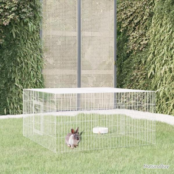 Cage  lapin 110x110x55 cm Fer galvanis