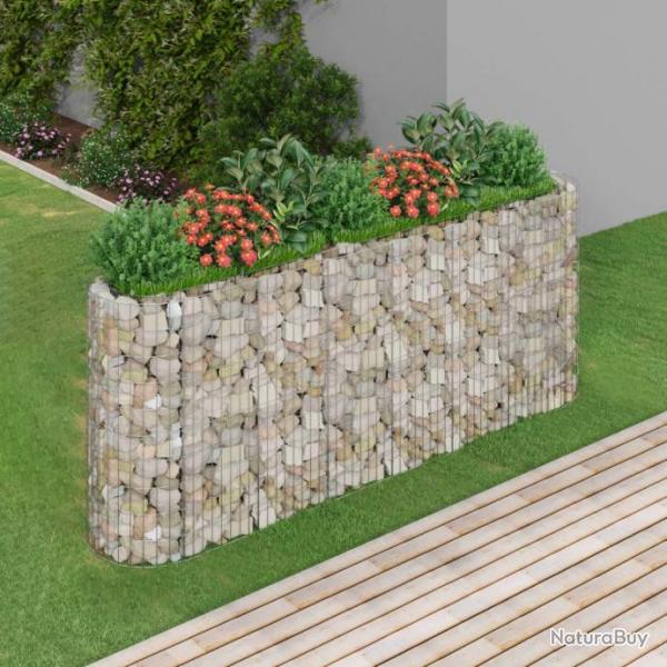 Lit surlev  gabion Fer galvanis 260x50x100 cm