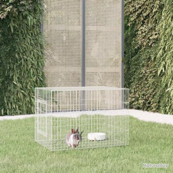 Cage  lapin 78x54x54 cm Fer galvanis