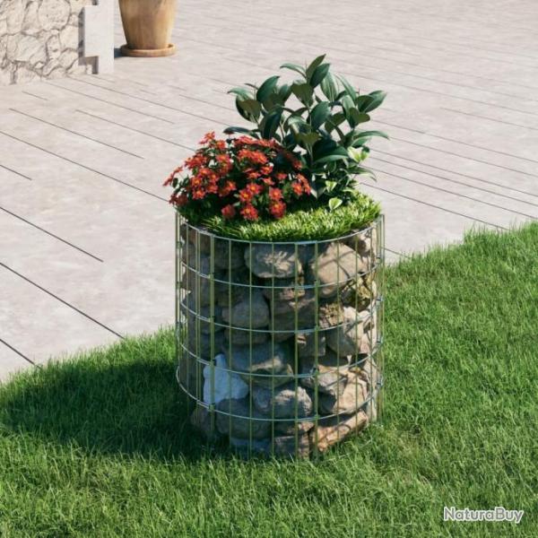 Lit surlev  gabion circulaire Acier galvanis 50x50 cm