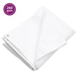 Bâche 260 g/m² 4x6 m Blanc PEHD