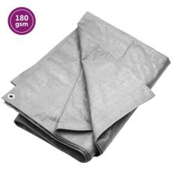 Bâche 180 g/m² 4x5 m Gris PEHD