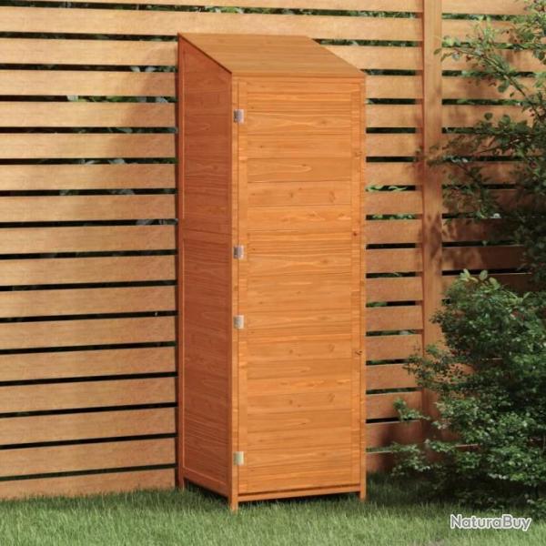 Remise de jardin Marron 55x52x174,5 cm Bois de sapin solide