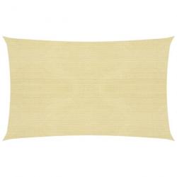 Voile d'ombrage 160 g/m² Beige 2,5x5 m PEHD