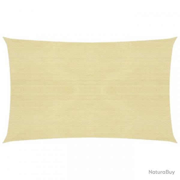 Voile d'ombrage 160 g/m Beige 2,5x5 m PEHD