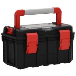 Boîte à outils Noir et rouge 45x28x26,5 cm