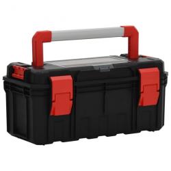 Boîte à outils Noir et rouge 55x28x26,5 cm
