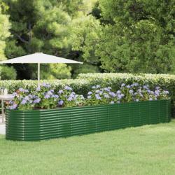 Jardinière de jardin Acier enduit de poudre 507x100x68 cm Vert