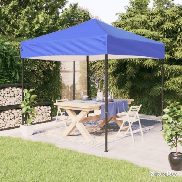 Tente de rception pliable Bleu 2x2 m