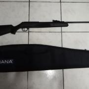 Lot de 93- Carabine a air comprimé DIANA, calibre 4,5. Compression de l'air  f au prix de 20 à 30 € en vente aux enchères par l'hôtel des ventes  Primardeco