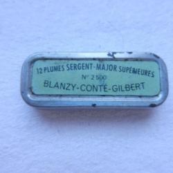 boîte de plumes métal Sergent Major supérieures n° 2500 Blanzy-Conté-Gilbert
