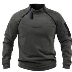 POLAIRE coupe vent thermique, chasse pêche outdoor, coloris GRIS....LIVRAISON OFFERTE