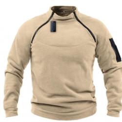 POLAIRE coupe vent thermique, chasse pêche outdoor, coloris BEIGE....LIVRAISON OFFERTE