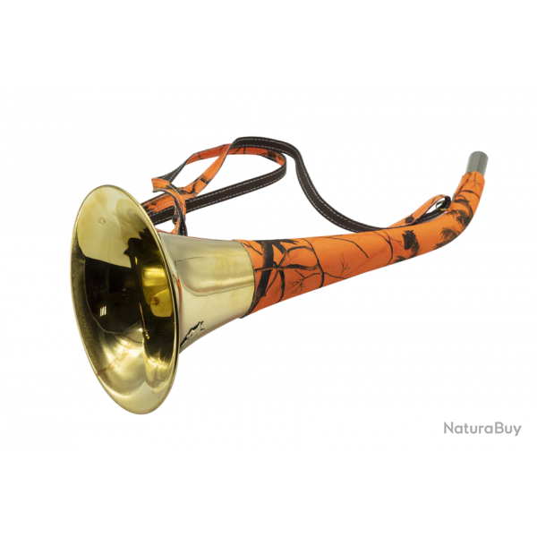 Corne Pavillon Januel Laiton Gaine Orange Camo 50cm