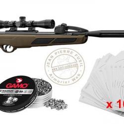 Pack carabine à plombs 4,5 mm GAMO Swarm Maxxim Green (19,9 Joules) - PROMOTION