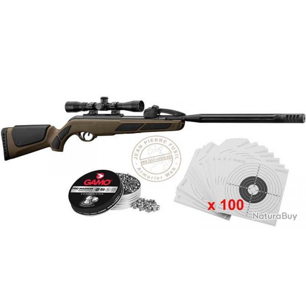 Pack carabine  plombs 4,5 mm GAMO Swarm Maxxim Green (19,9 Joules) - PROMOTION