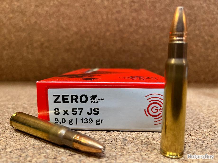 2 BOITES DE 20 CARTOUCHES GECO ZERO CAL 8 X 57 JS 9gr Balles Calibre 2 boites de 20 cartouches geco zero cal 8 x 57 js 9gr balles calibre