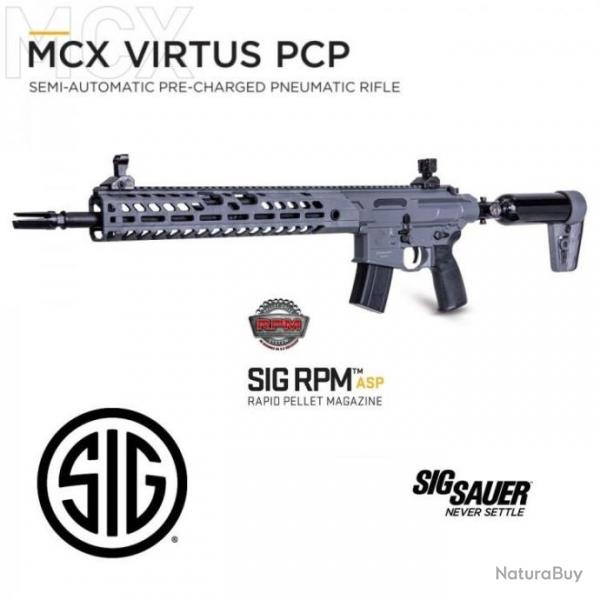 Carabine PCP semi-automatique Sig Sauer MCX Virtus PCP cal. 5,5 mm