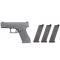 petites annonces chasse pêche : NOUVEAU! PACK Glock 45 GBB VFC + 2 CHARGEURS GAZ NOIR+BOITE NOTICE+BILLES+SIGHT PHOSPHORECENTS !