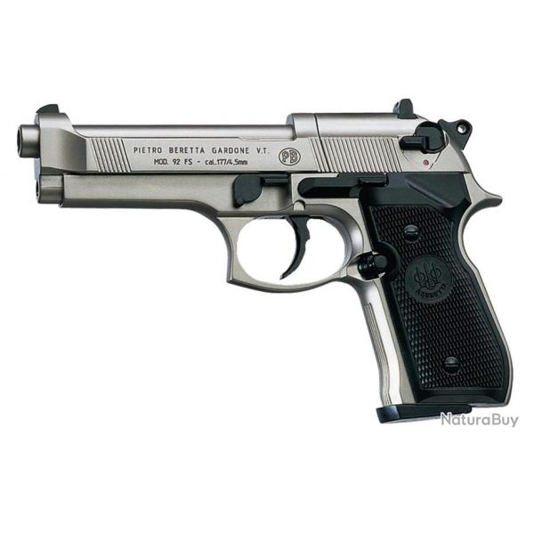 Pistolet CO2 Beretta M92FS nickel cal. 4,5 mm