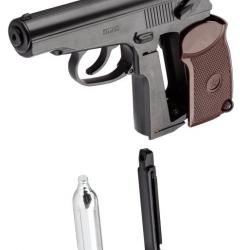 Pistolet Co2 culasse fixe BORNER PM49 Makarov cal. 4.5mm BB's