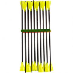 Lots de 20 fléchettes pour sarbacane Alexbow en carbone Jaune